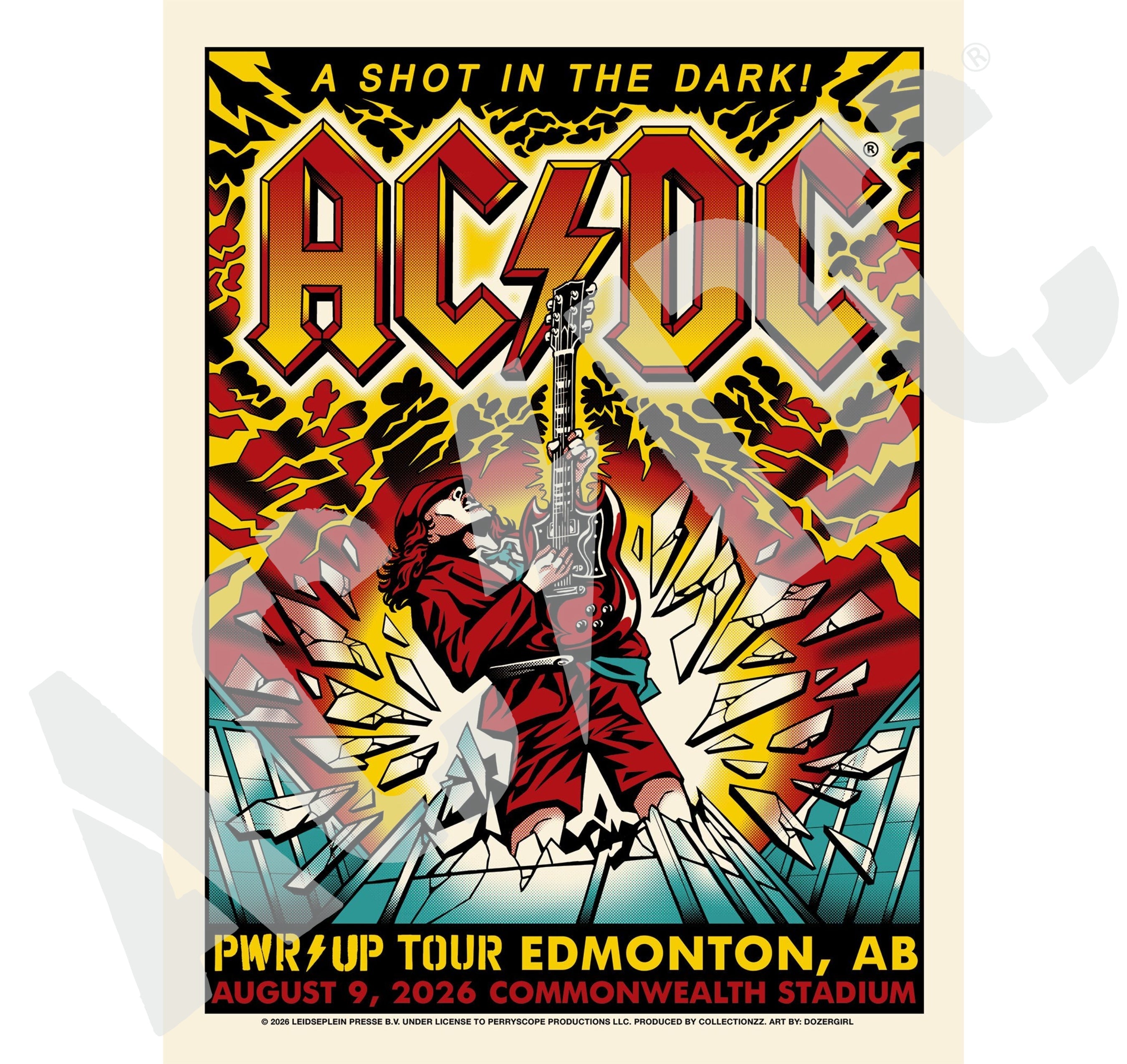 AC/DC Edmonton PWR UP Tour Poster – AC/DC Canada Store