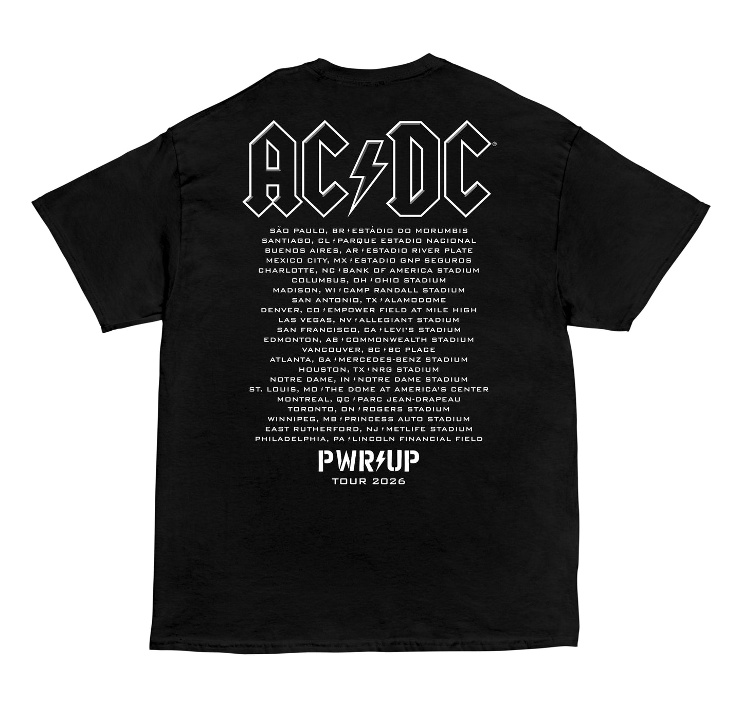 Angus and Brian PWR UP World Tour T-Shirt