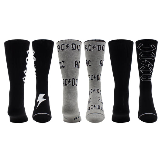 AC/DC 3 Pack Assorted Socks