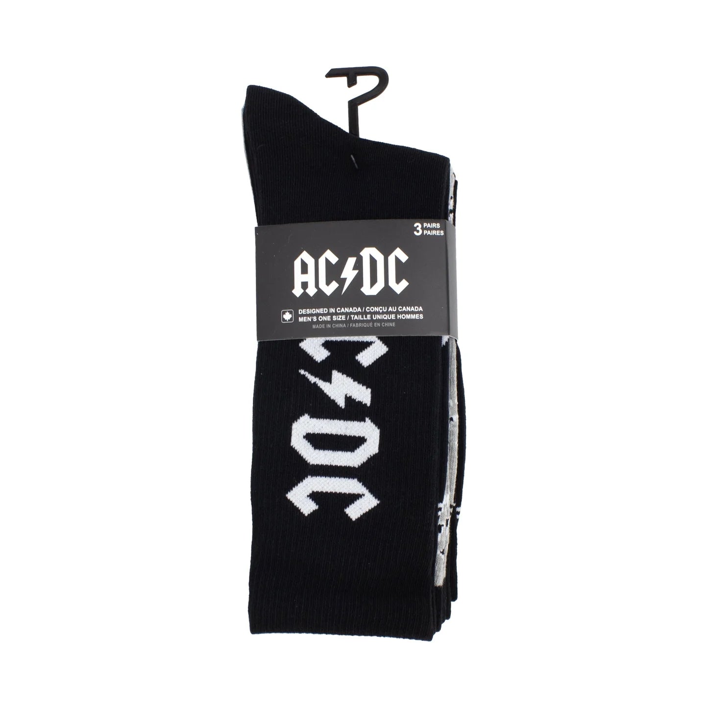 AC/DC 3 Pack Assorted Socks