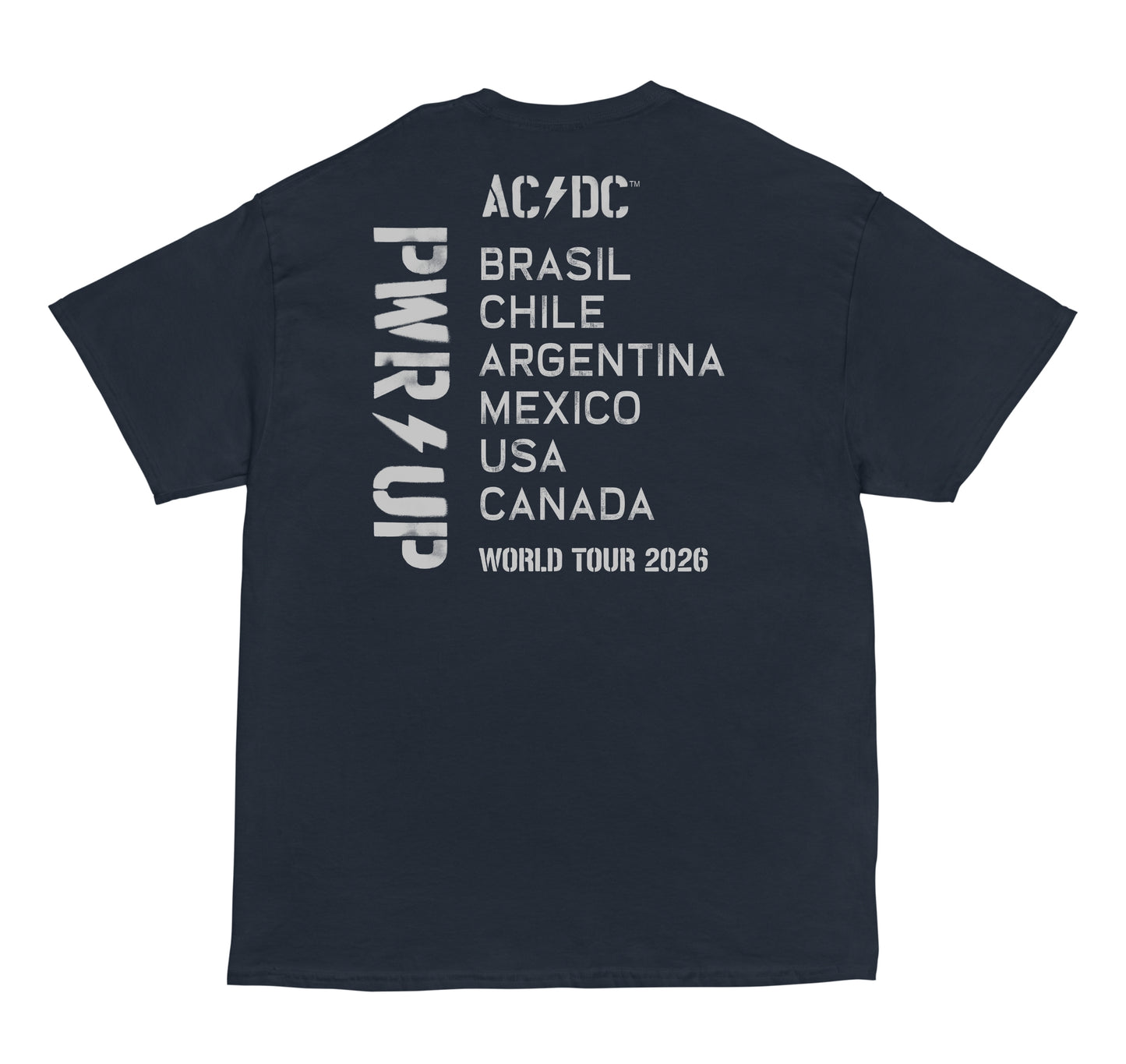 Navy Logo PWR UP Tour T-Shirt