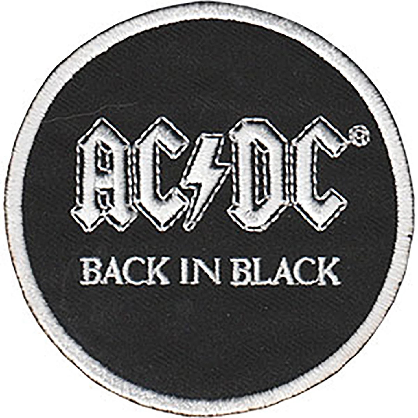 AC/DC Back in Black 3" Round Patch