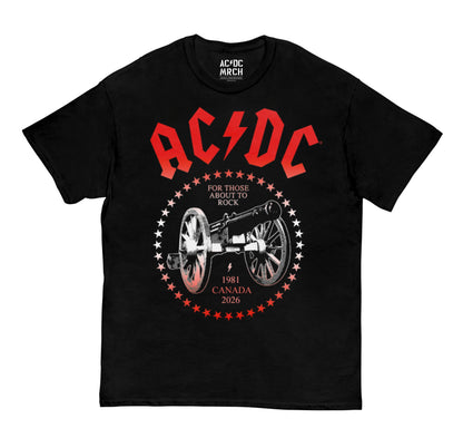 For Those About to Rock Canada PWR UP Tour T-Shirt