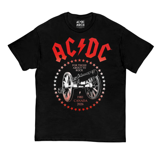 For Those About to Rock Canada PWR UP Tour T-Shirt