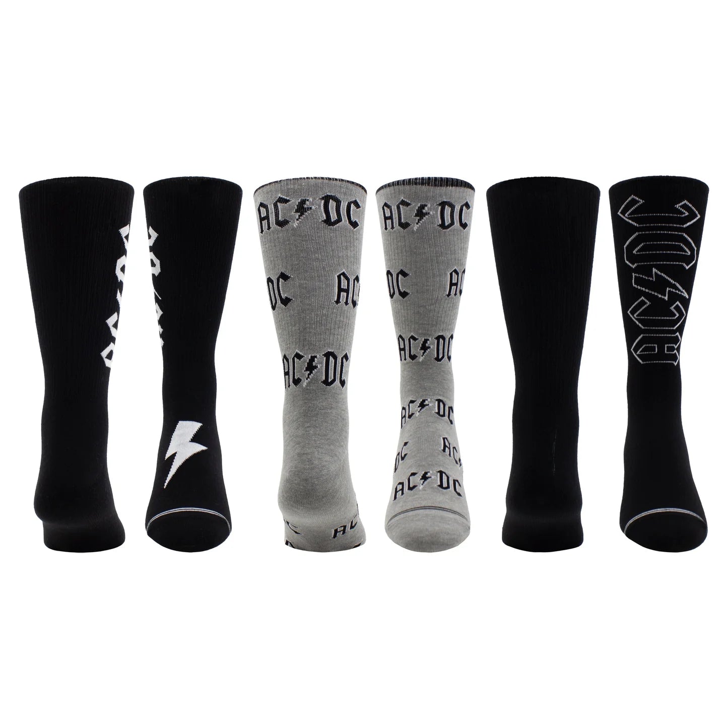 AC/DC 3 Pack Assorted Socks
