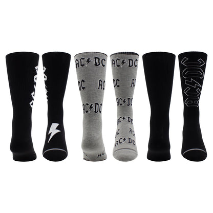 AC/DC 3 Pack Assorted Socks
