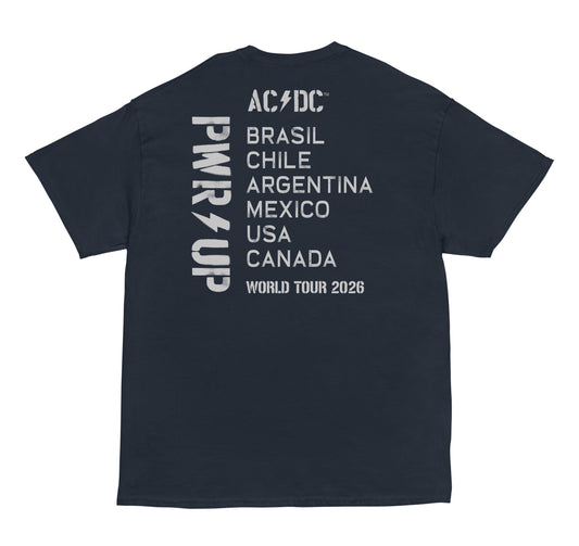 Navy Logo PWR UP Tour T-Shirt