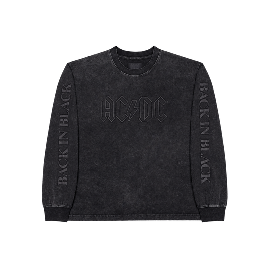 Back in Black Anniversary Puff Print Longsleeve