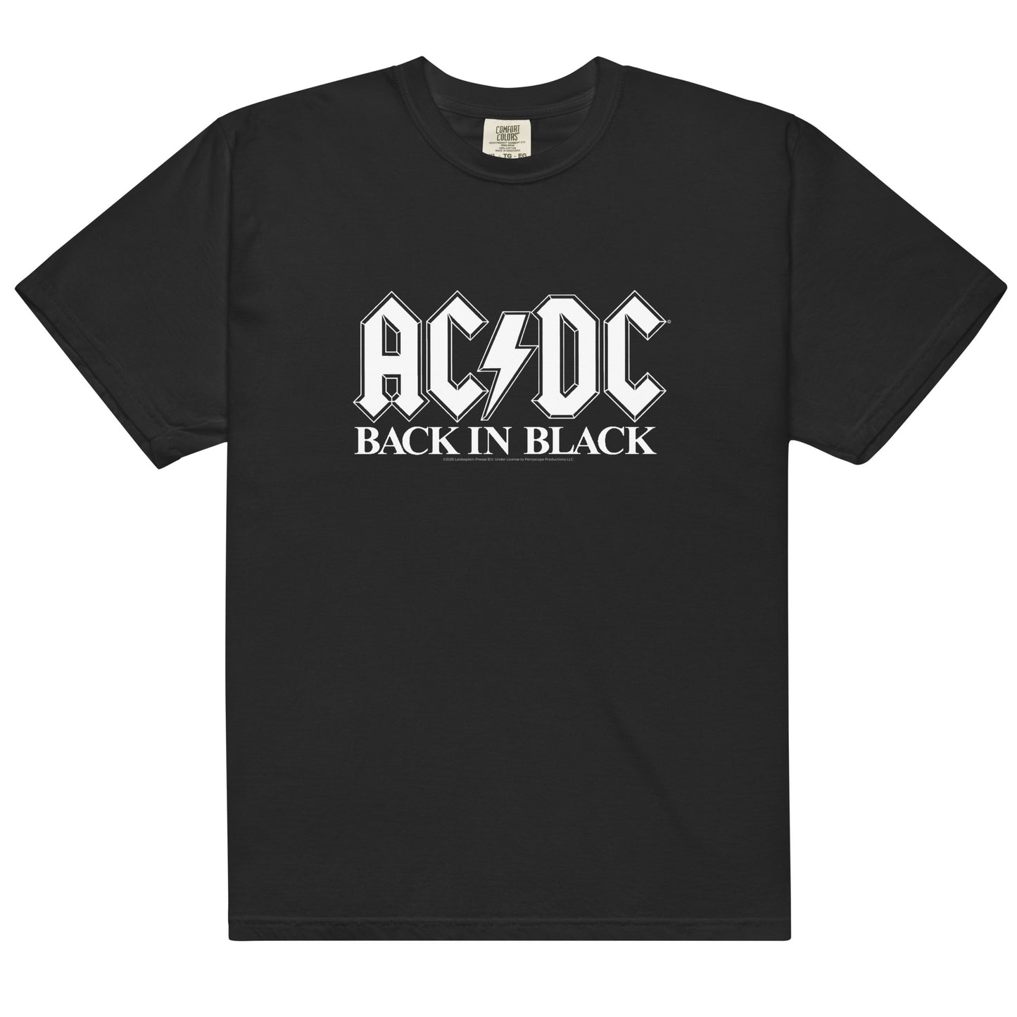 Back in Black White Logo T-Shirt