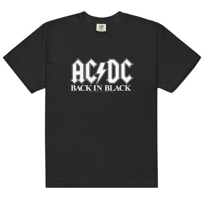 Back in Black White Logo T-Shirt